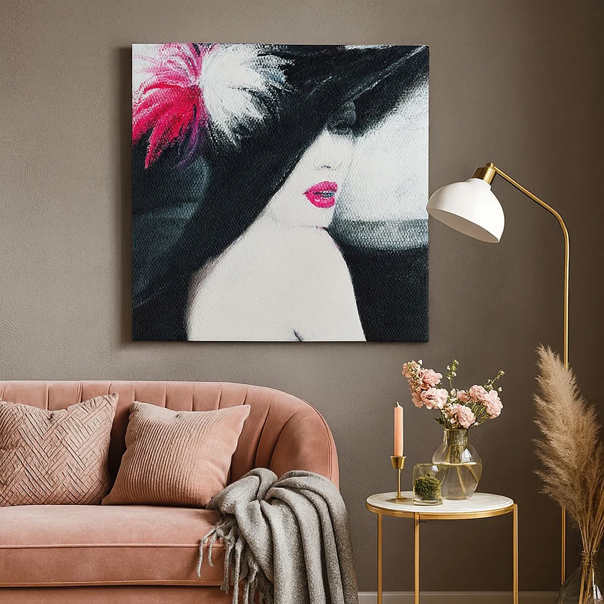 Impression sur toile - Image sur toile - Toujours un secret - 30x30 cm