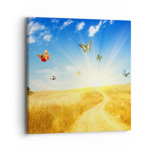 Impression sur toile - Image sur toile - Et comment ne pas aimer l'été ? - 40x40 cm