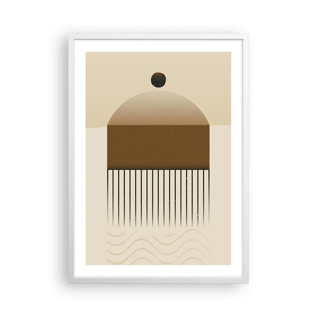 Affiche dans un cadre blanc - Poster - Différents états - 50x70 cm