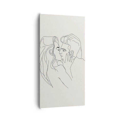 Impression sur toile - Image sur toile - Enlacé de sentiment - 65x120 cm