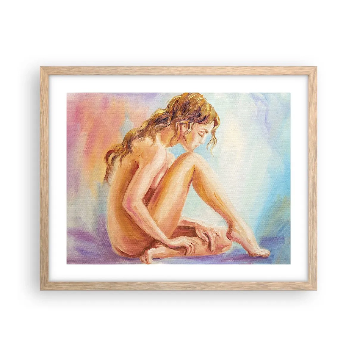 Affiche dans un chêne clair - Poster - Acte de jeunesse - 50x40 cm