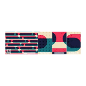 Échantillon De Papier Peint Standard Eco - En profondeur et sur l'avant - Abstraction, Morceau, Art moderne - 100x30 cm