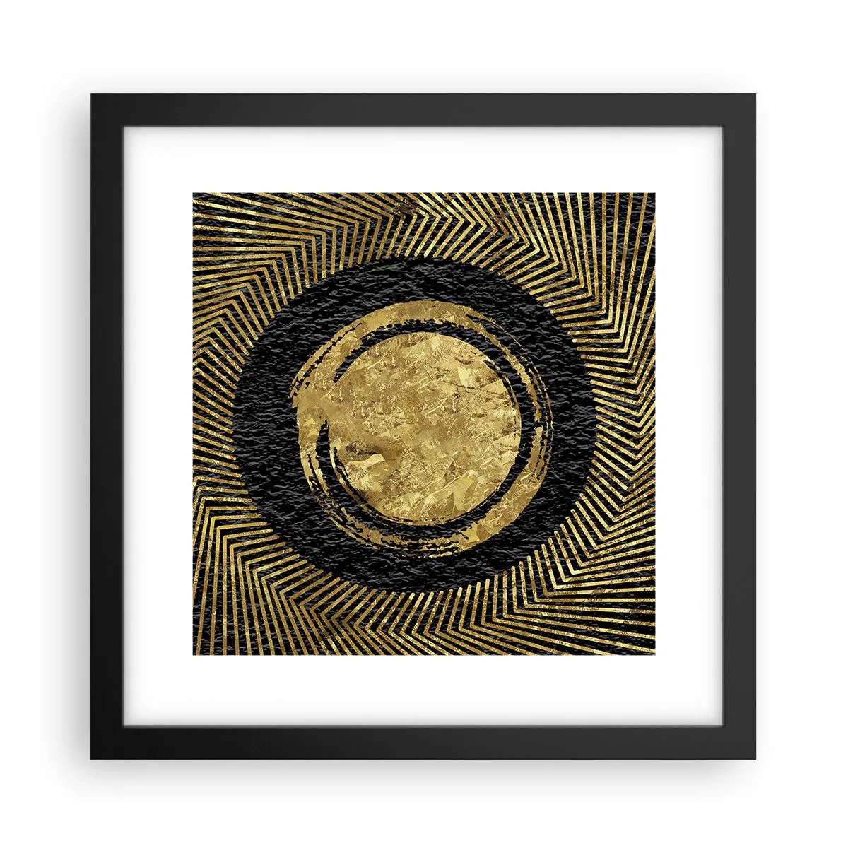 Affiche dans un cadre noir - Poster - Composition glamour - 30x30 cm