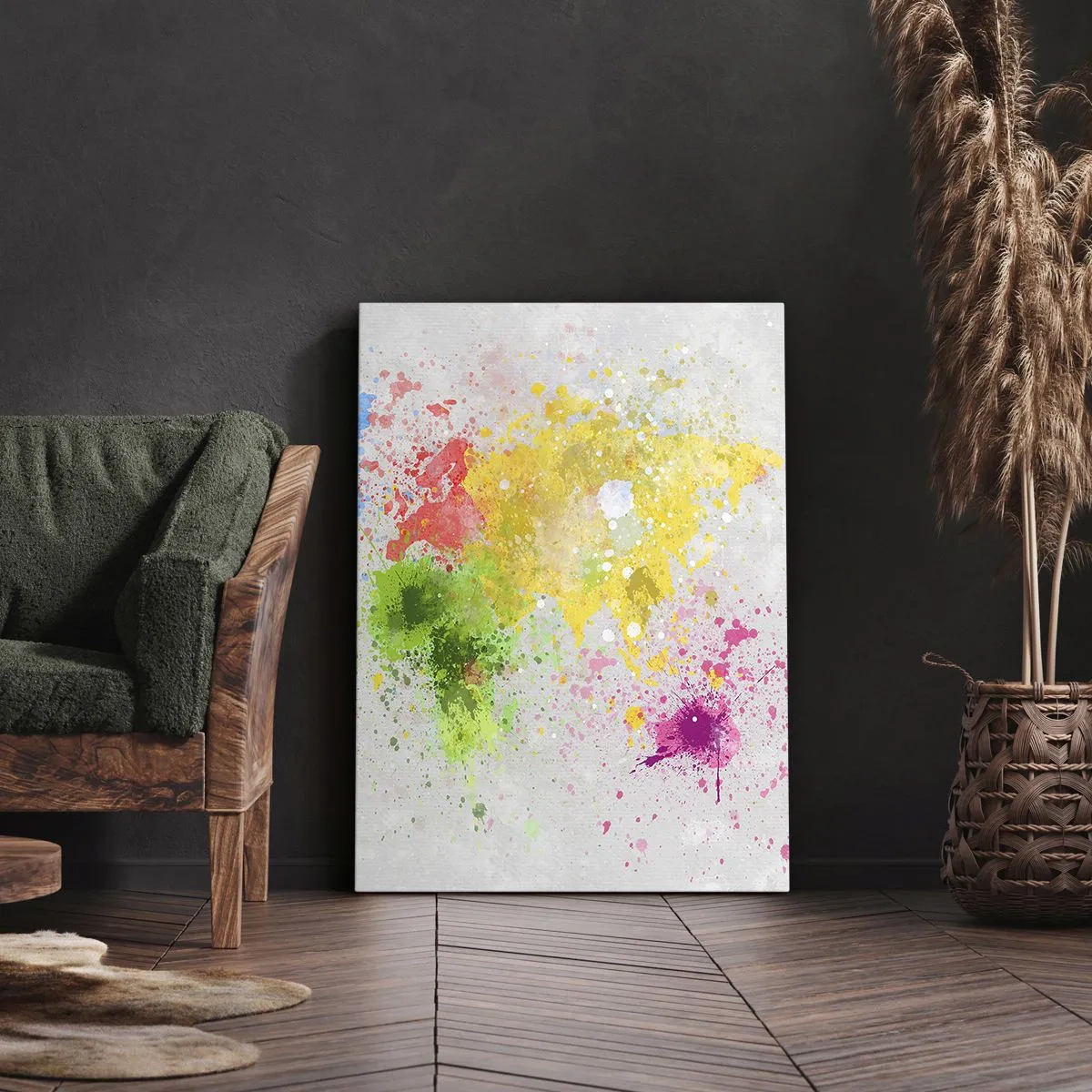 Impression sur toile - Image sur toile - Toutes les couleurs du monde - 45x80 cm