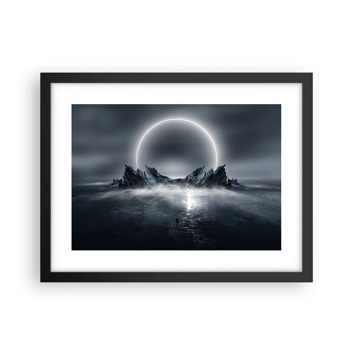 Affiche dans un cadre noir - Poster - La fin de l'histoire - 40x30 cm