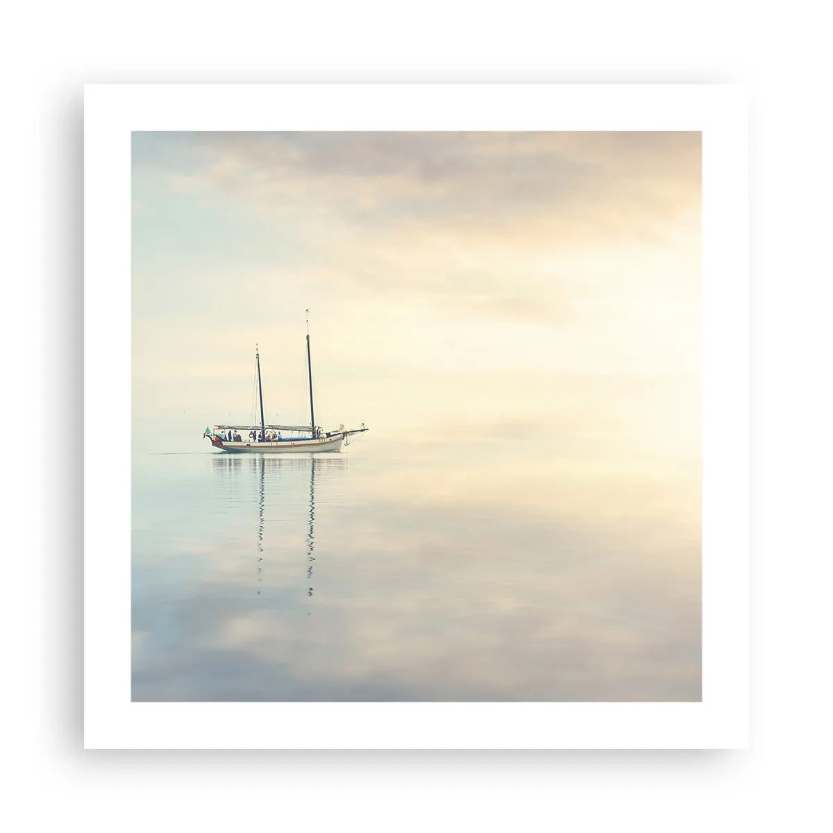 Affiche - Poster - Dans une mer de silence - 50x50 cm