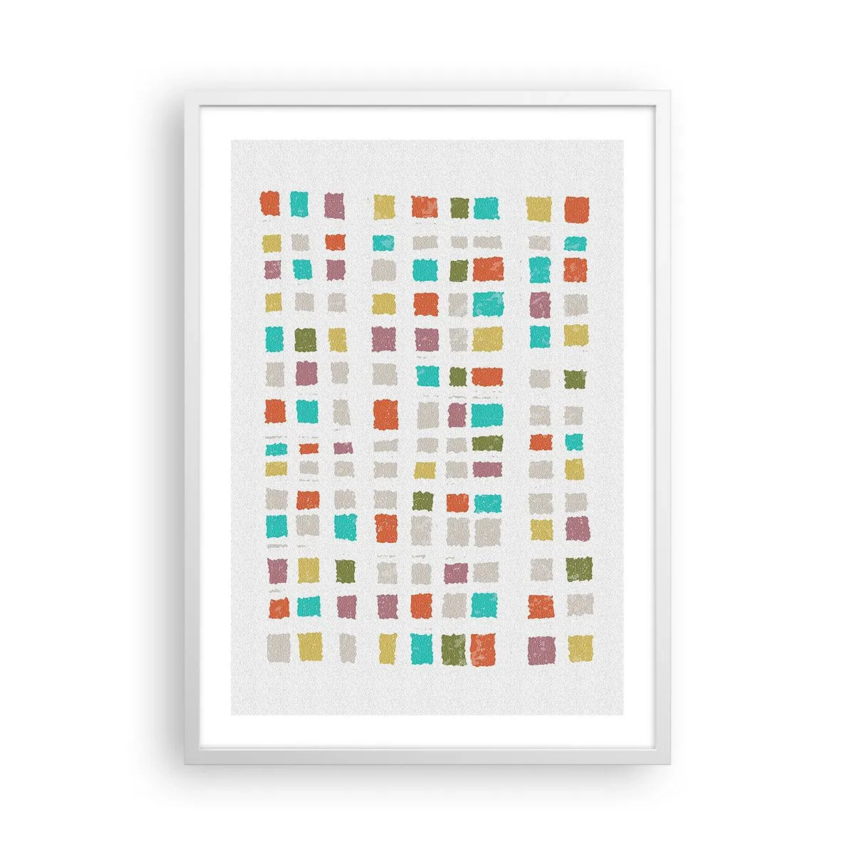 Affiche dans un cadre blanc - Poster - Jeu inconnu - 50x70 cm