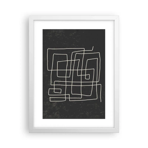 Affiche dans un cadre blanc - Poster - Pas aussi simple - 30x40 cm