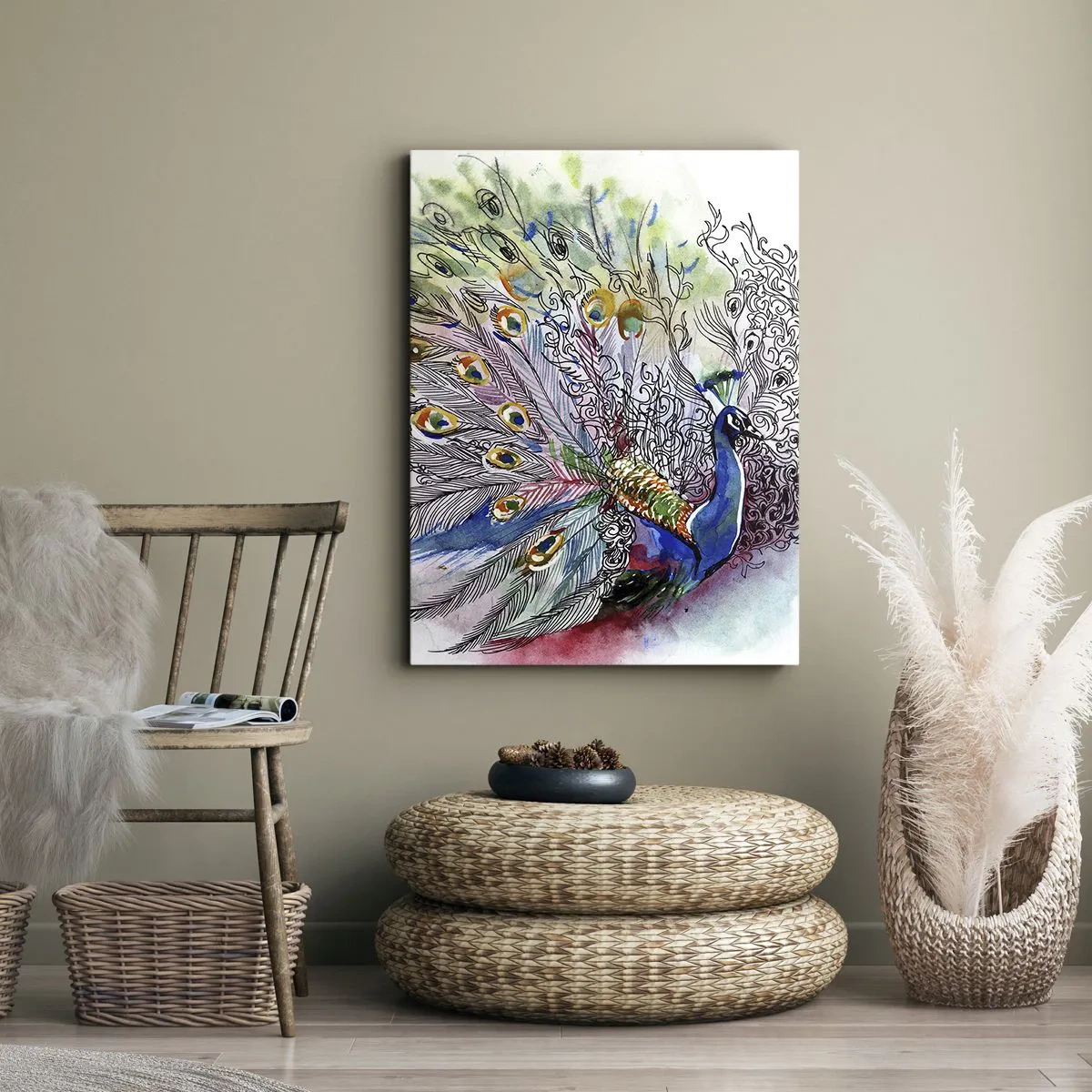 Impression sur toile - Image sur toile - Avec fierté contre la grisaille - 55x100 cm