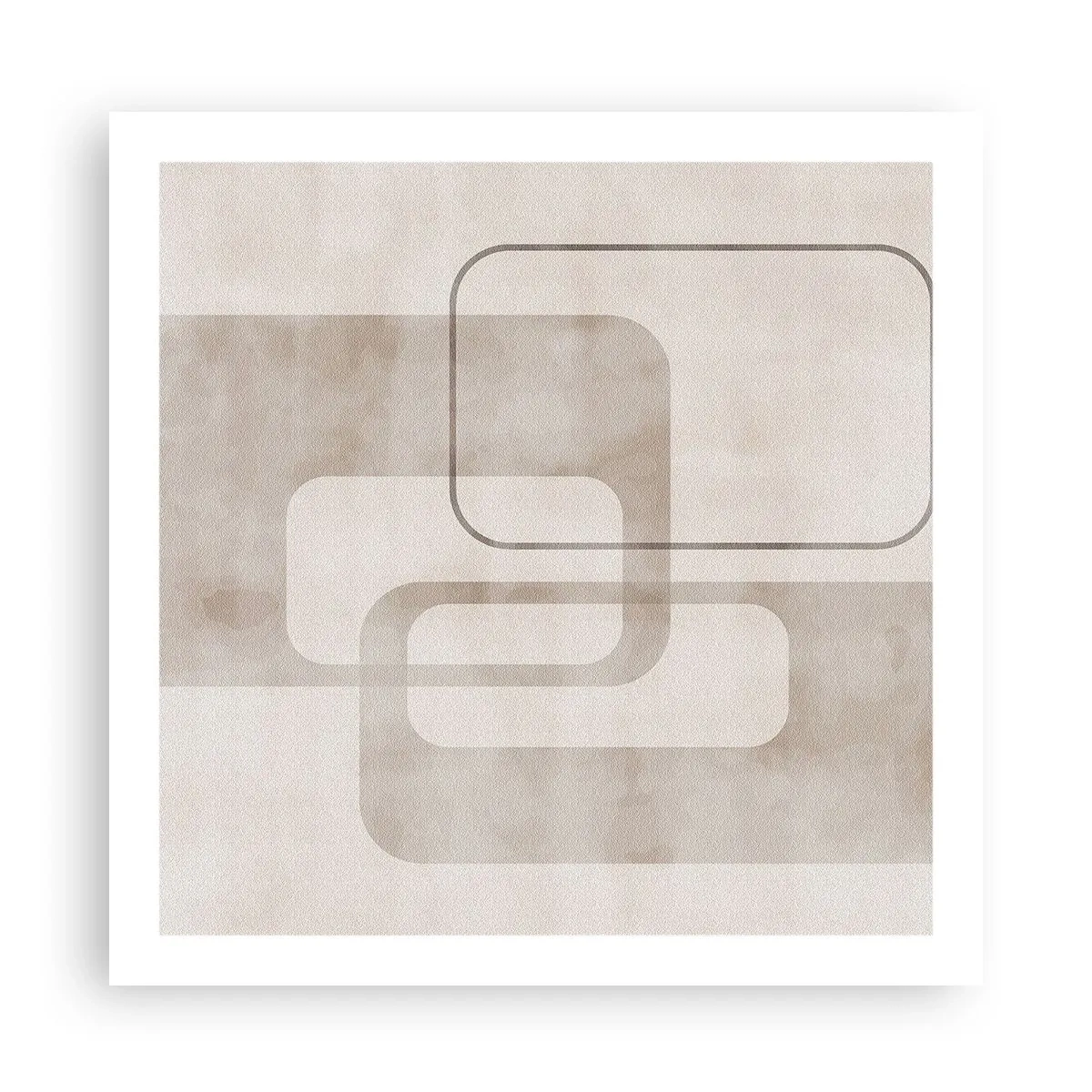 Affiche - Poster - Fugue géométrique - 60x60 cm