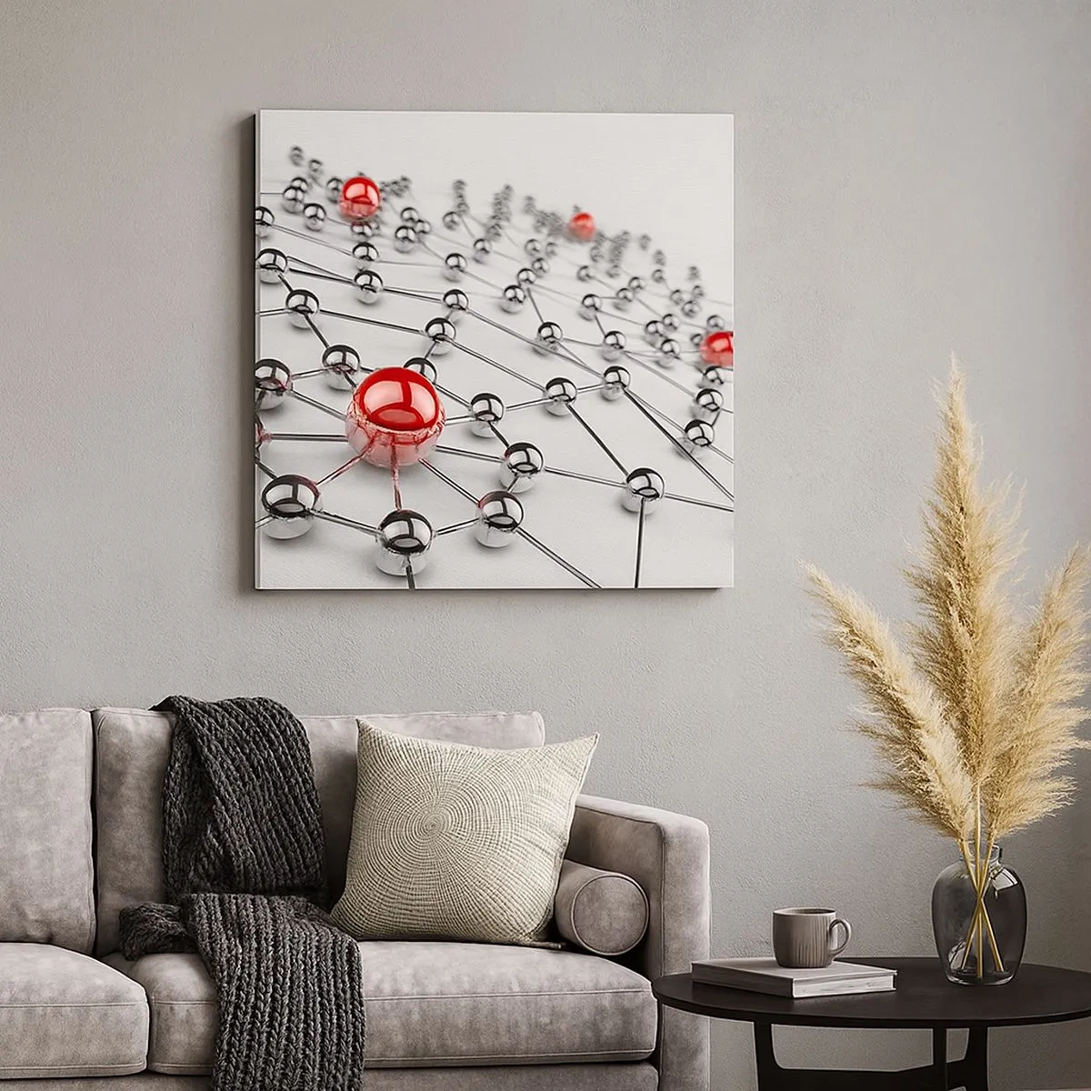 Impression sur toile - Image sur toile - Toile argentée - 30x30 cm