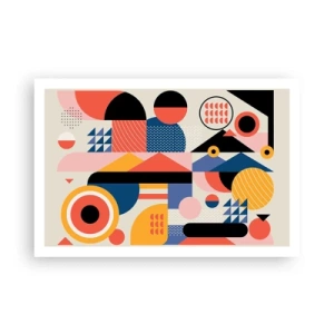 Affiche - Poster - Composition : jouer - 91x61 cm