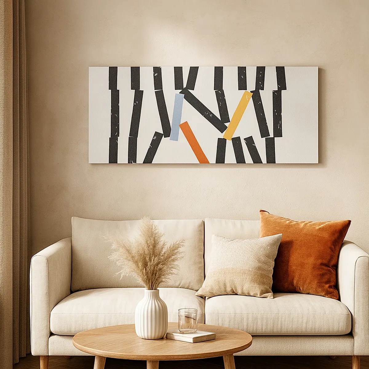 Impression sur toile - Image sur toile - Dominos – composition - 30x30 cm