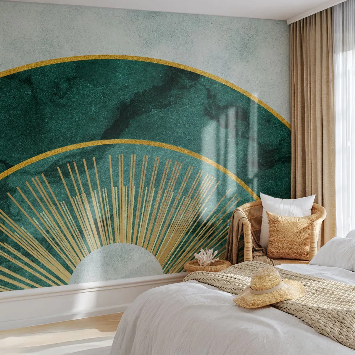 Papier Peint Photo Premium Canvas - Un autre système solaire - Art Déco, Moderne, Abstraction - 400x280 cm