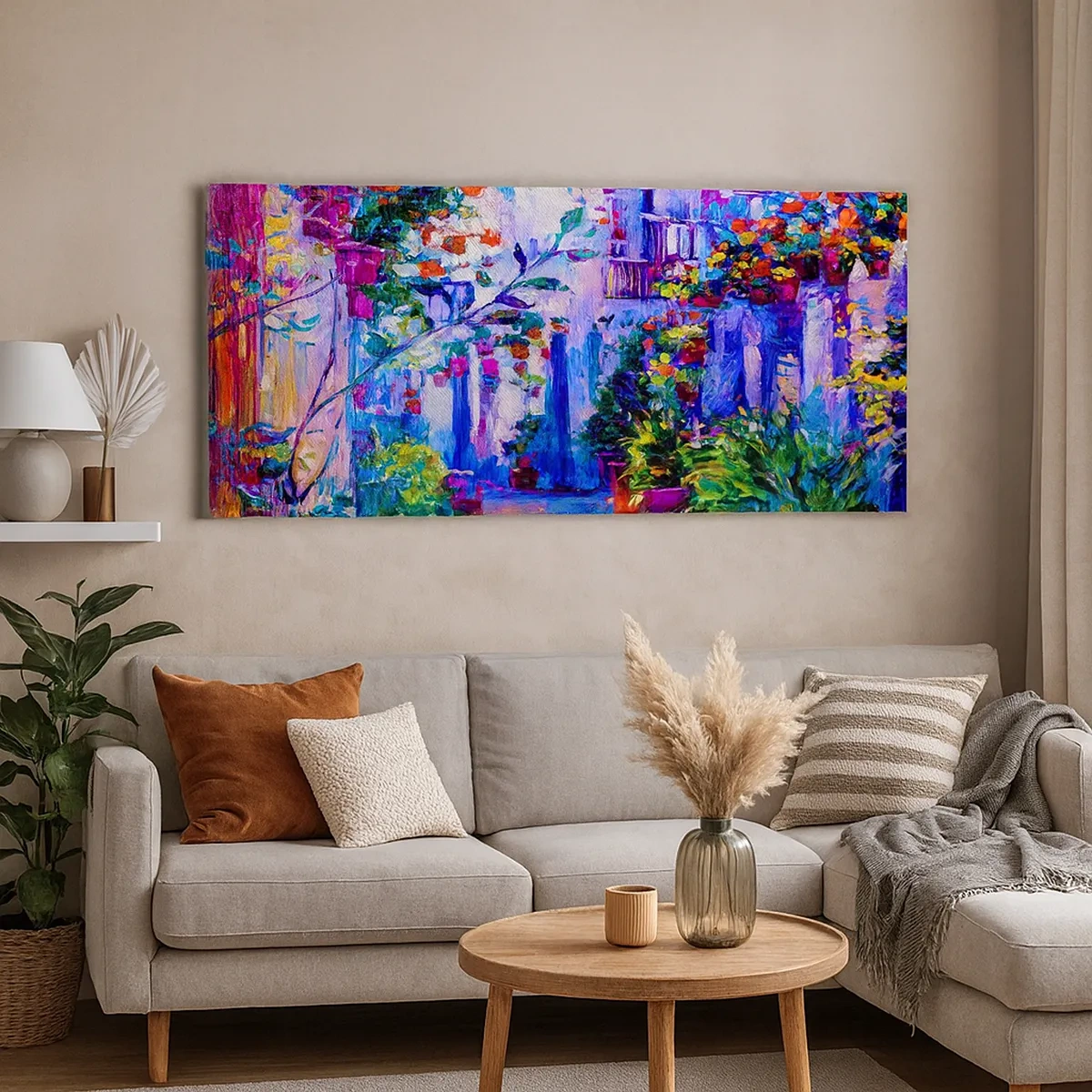 Impression sur toile - Image sur toile - Impression - une rue italienne - 30x30 cm