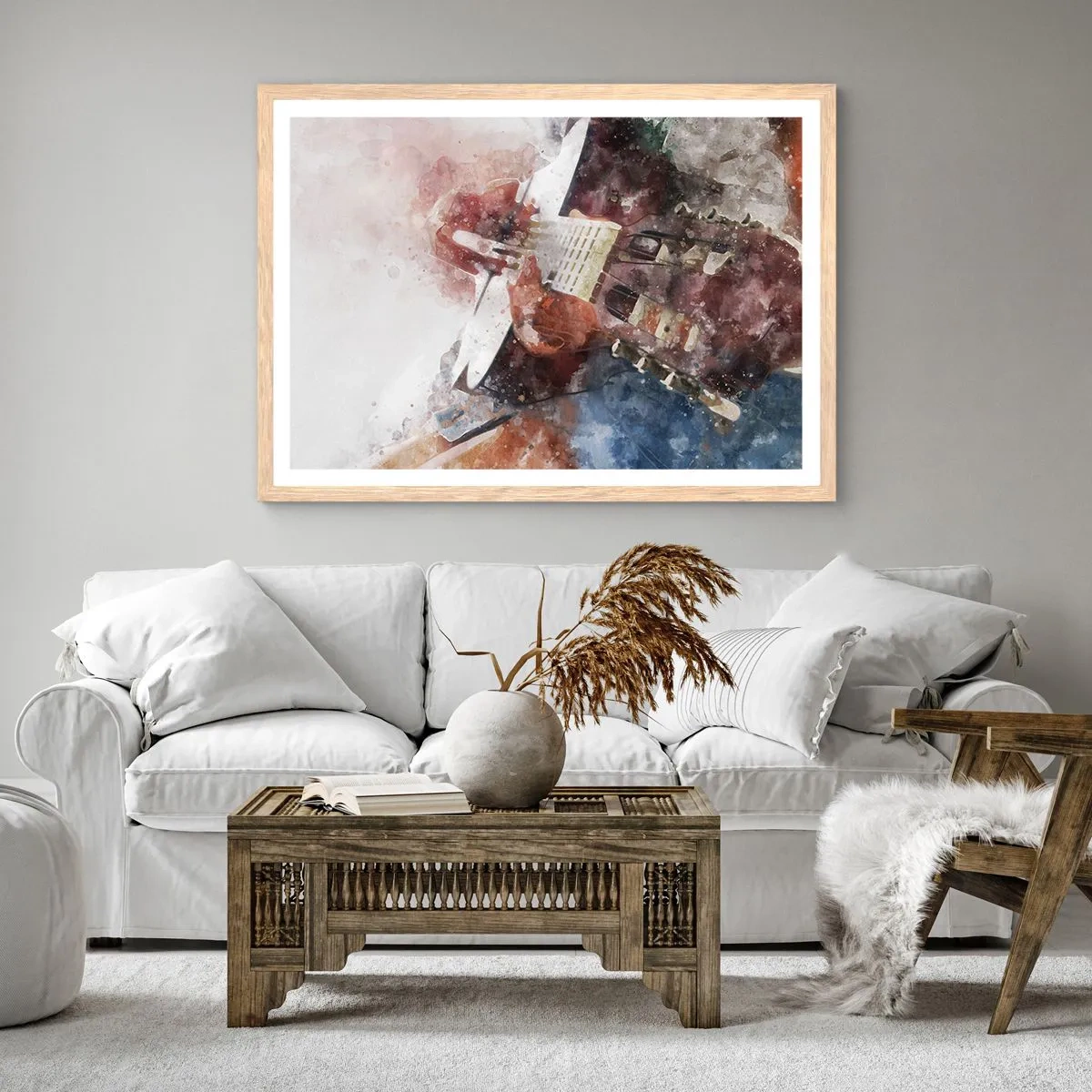 Affiche dans un chêne clair - Poster - Et qu'en pensez-vous ? - 50x40 cm