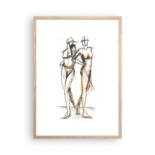 Affiche dans un chêne clair - Poster - Étude de la grâce - 50x70 cm