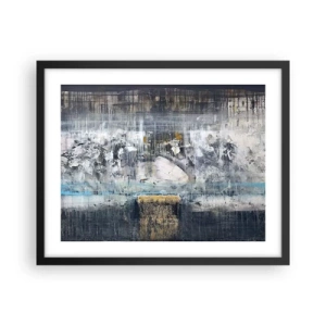 Affiche dans un cadre noir - Poster - Comme sur la glace, comme après décembre - 50x40 cm