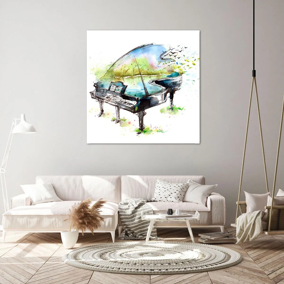 Impression sur toile - Image sur toile - Enchanté en musique - 50x50 cm