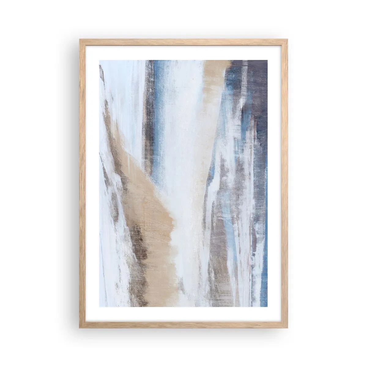Affiche dans un chêne clair - Poster - Composition hivernale - 50x70 cm