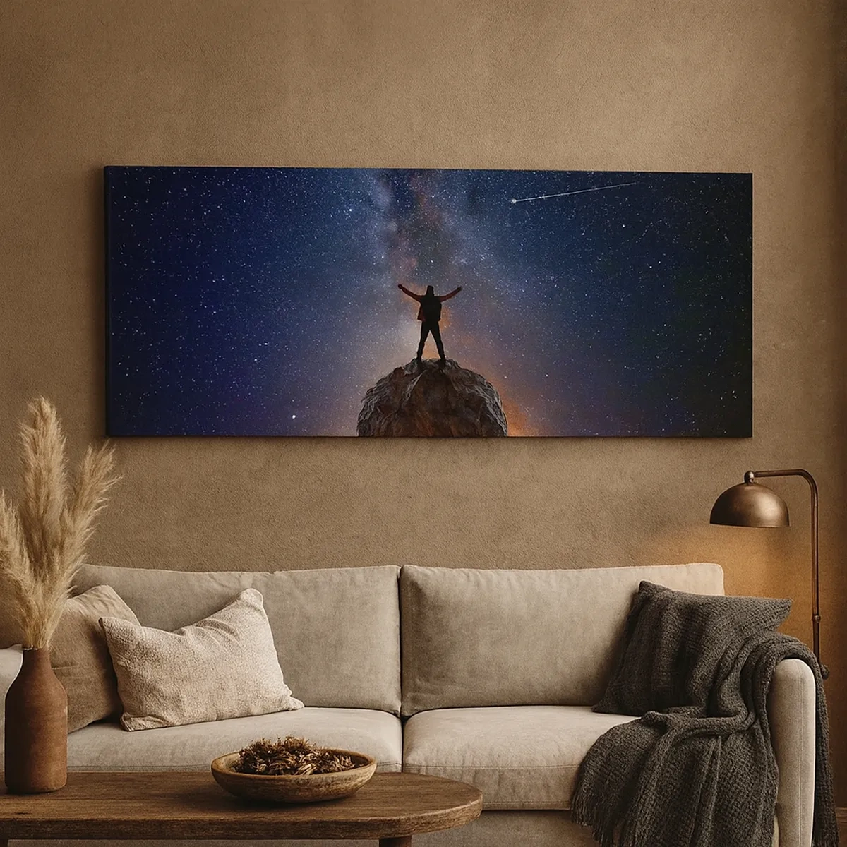 Impression sur toile - Image sur toile - Le force est avec moi! - 30x30 cm