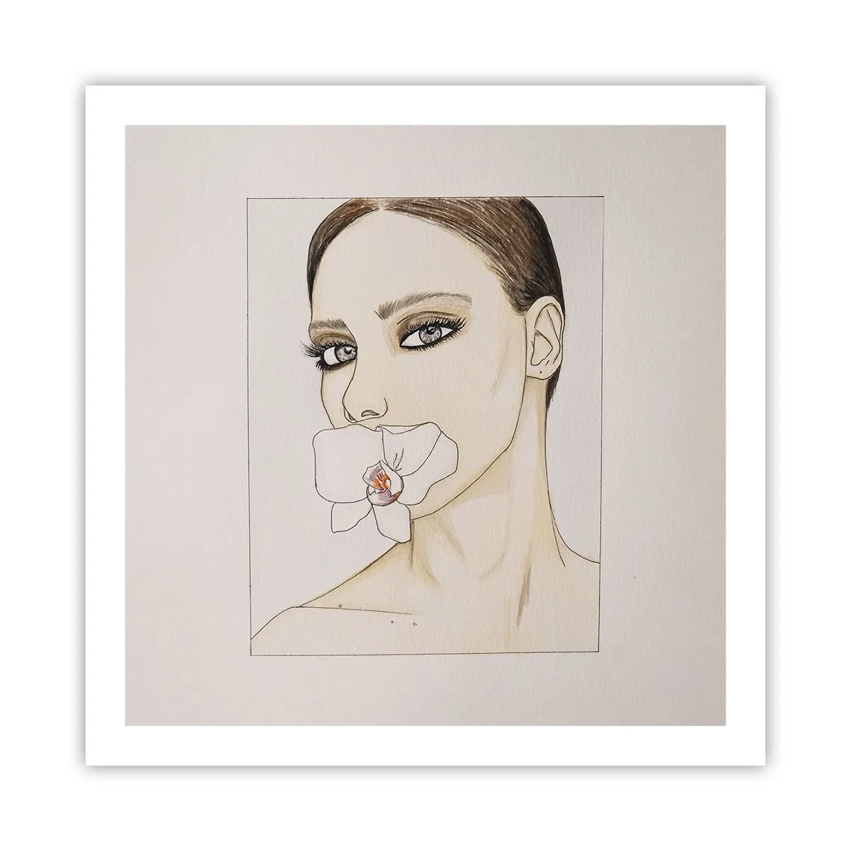 Affiche - Poster - Symbole de l'élégance et de la beauté - 60x60 cm