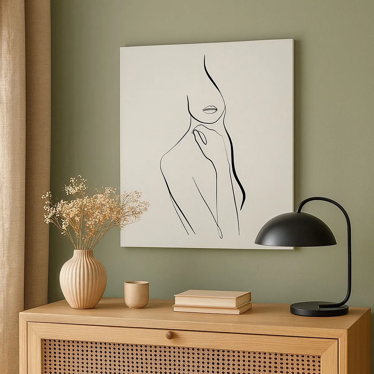 Impression sur toile - Image sur toile - Vague de mélancolie - 30x30 cm