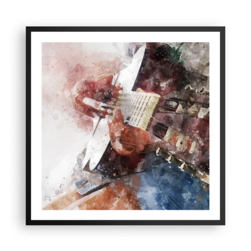 Affiche dans un cadre noir - Poster - Et qu'en pensez-vous ? - 60x60 cm