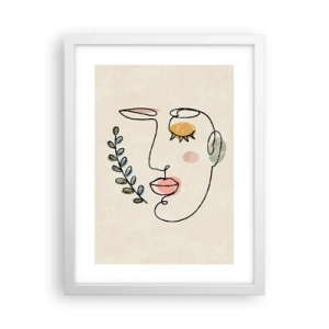 Affiche dans un cadre blanc - Poster - Paix retrouvée - 30x40 cm