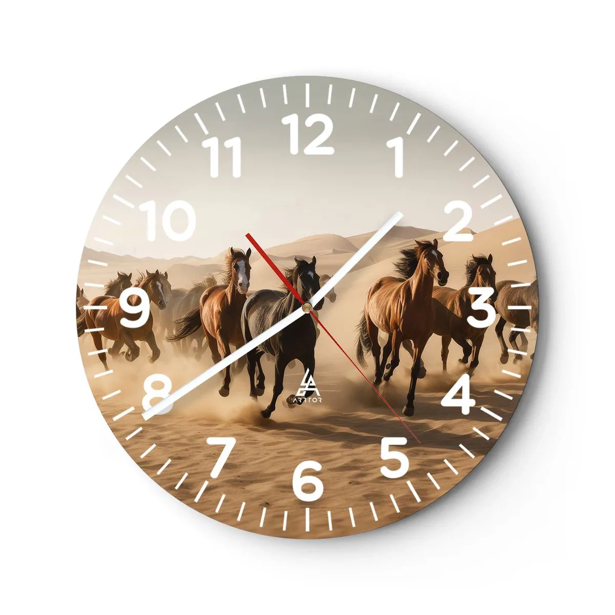 Horloge murale - Pendule murale - Libre comme le vent - 40x40 cm