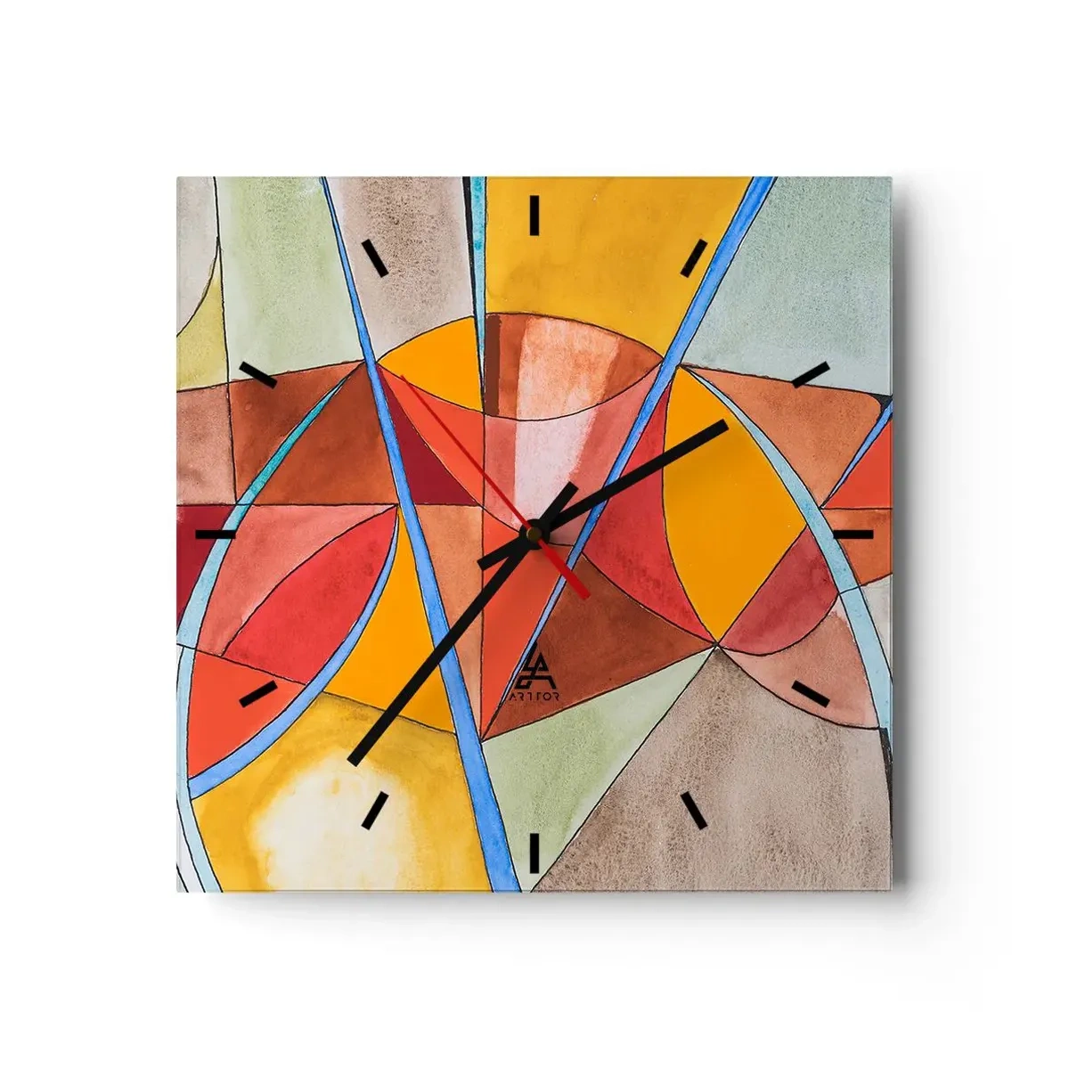 Horloge murale - Pendule murale - Le carrousel, le carrousel des rêves - 40x40 cm