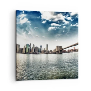 Impression sur toile - Image sur toile - L'île de verre - 50x50 cm