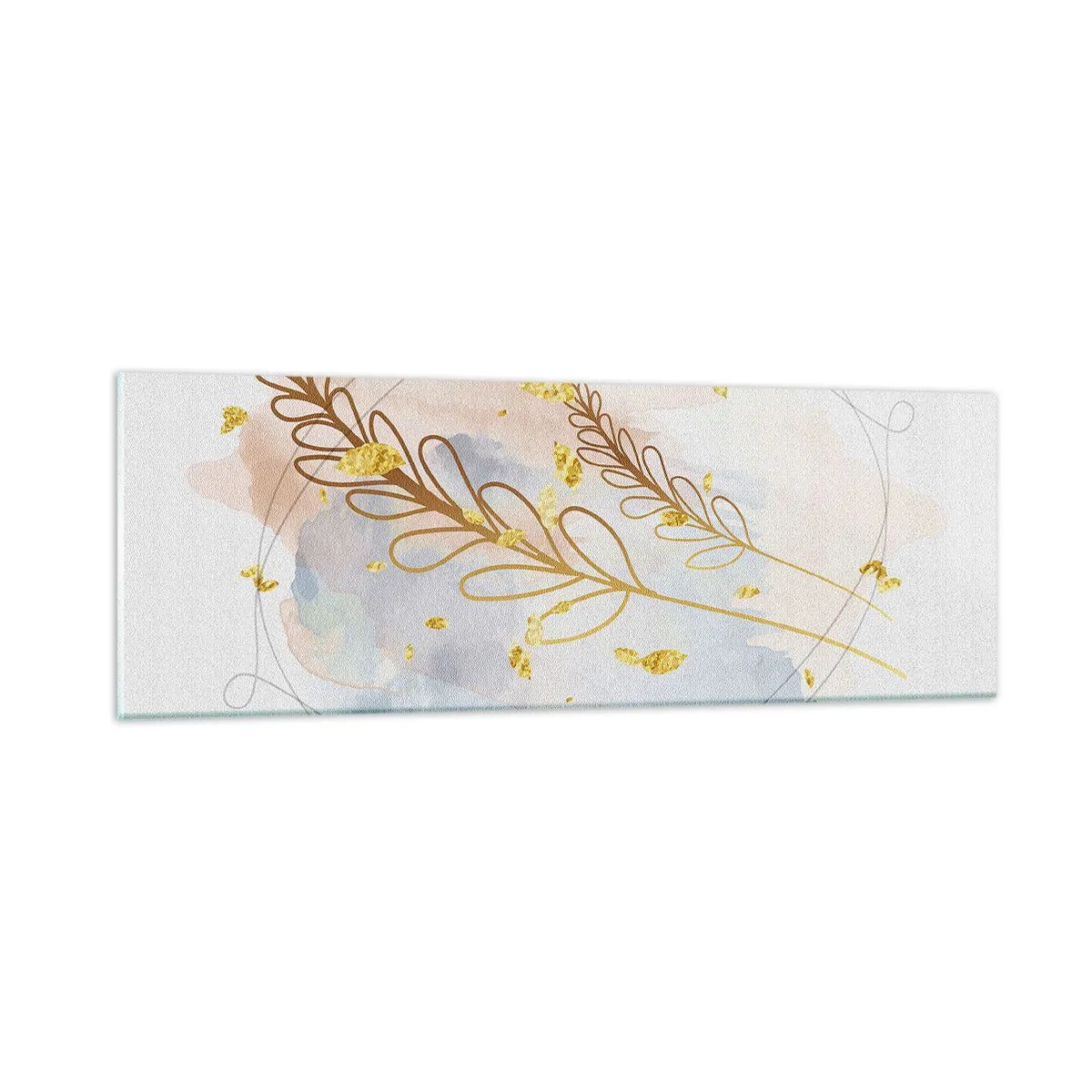 Impression sur verre - Image sur verre - Explosion d'or - 90x30 cm