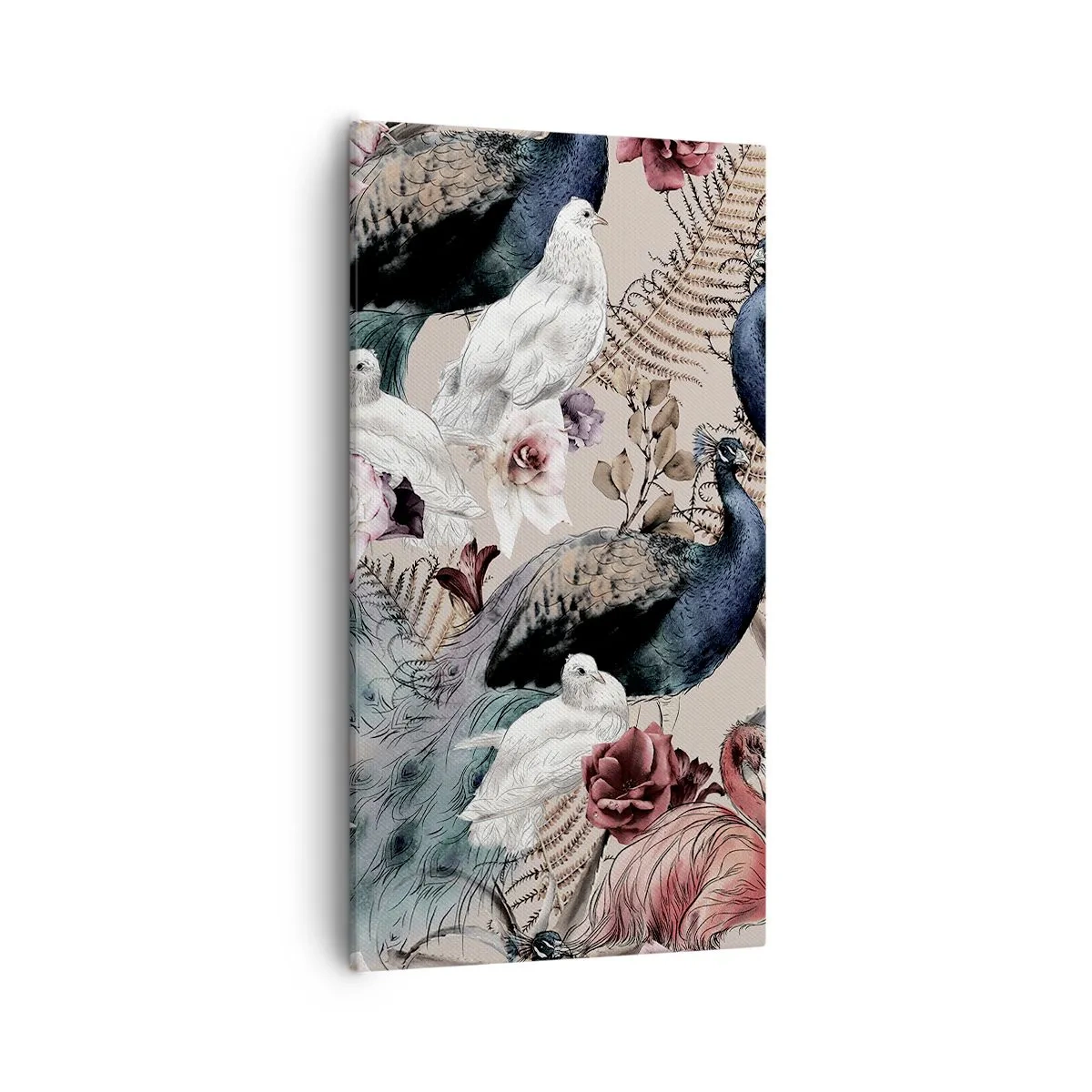 Impression sur toile - Image sur toile - Dans un jardin de palace - 55x100 cm