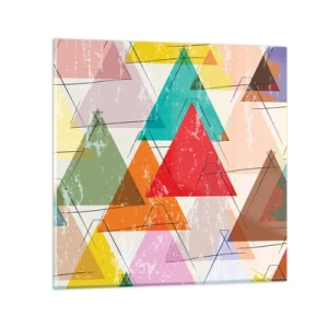 Impression sur verre - Image sur verre - Trois par trois - 30x30 cm