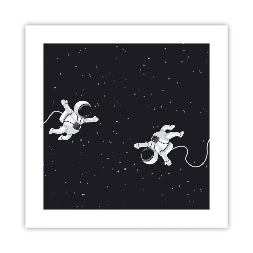 Affiche - Poster - Sortie cosmique - 40x40 cm