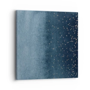 Impression sur toile - Image sur toile - Composition - phases bleues - 30x30 cm