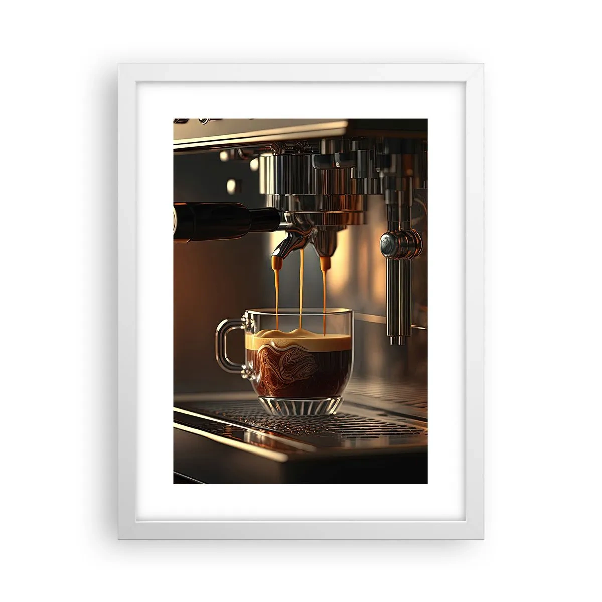 Affiche dans un cadre blanc - Poster - Un mélange sensuel - 30x40 cm