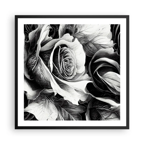 Affiche dans un cadre noir - Poster - Toujours une reine - 60x60 cm