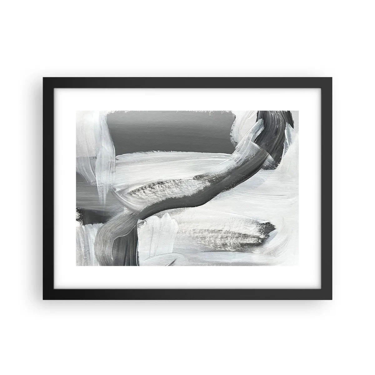 Affiche dans un cadre noir - Poster - Un geste décisif - 40x30 cm