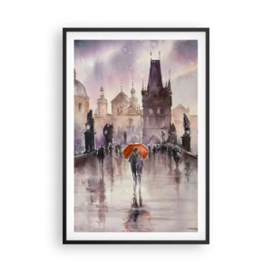 Affiche dans un cadre noir - Poster - Les gens ne changent pas - 61x91 cm