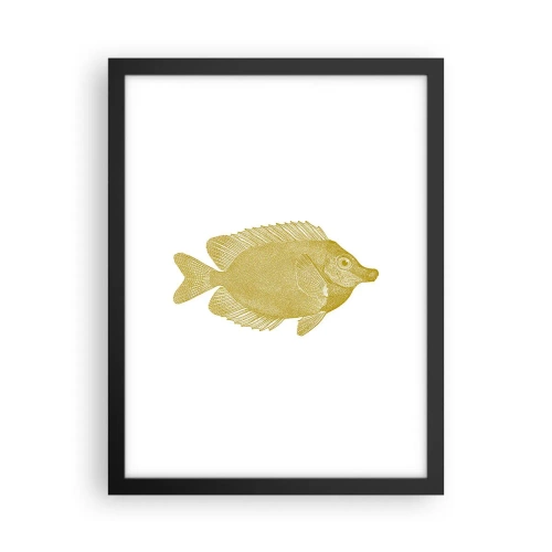 Affiche dans un cadre noir - Poster - Du poisson et c'est tout - 30x40 cm