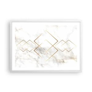 Affiche dans un cadre blanc - Poster - Vue à l'infini - 70x50 cm