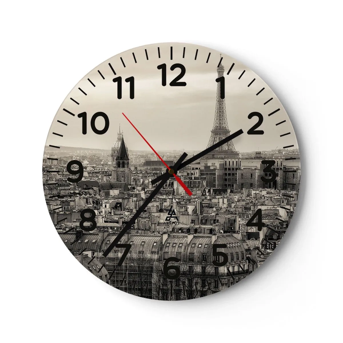 Horloge murale - Pendule murale - Sur les toits de Paris - 30x30 cm