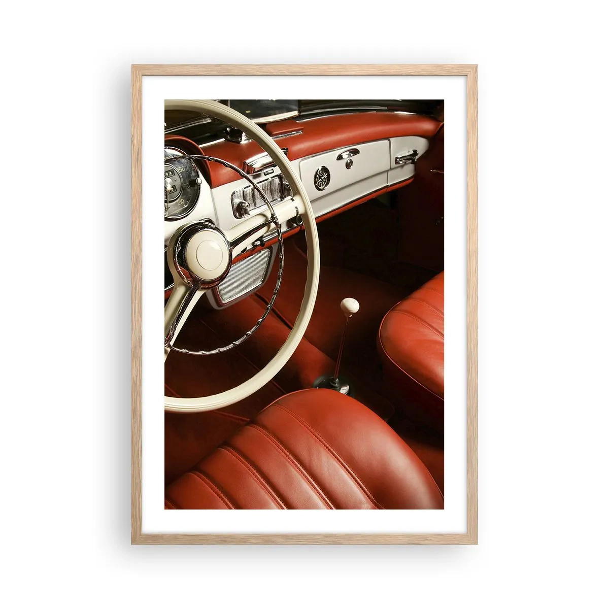 Affiche dans un chêne clair - Poster - Luxe de style vintage - 50x70 cm