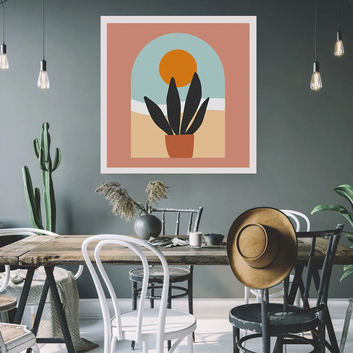 Affiche - Poster - Petits bonheurs - 40x40 cm