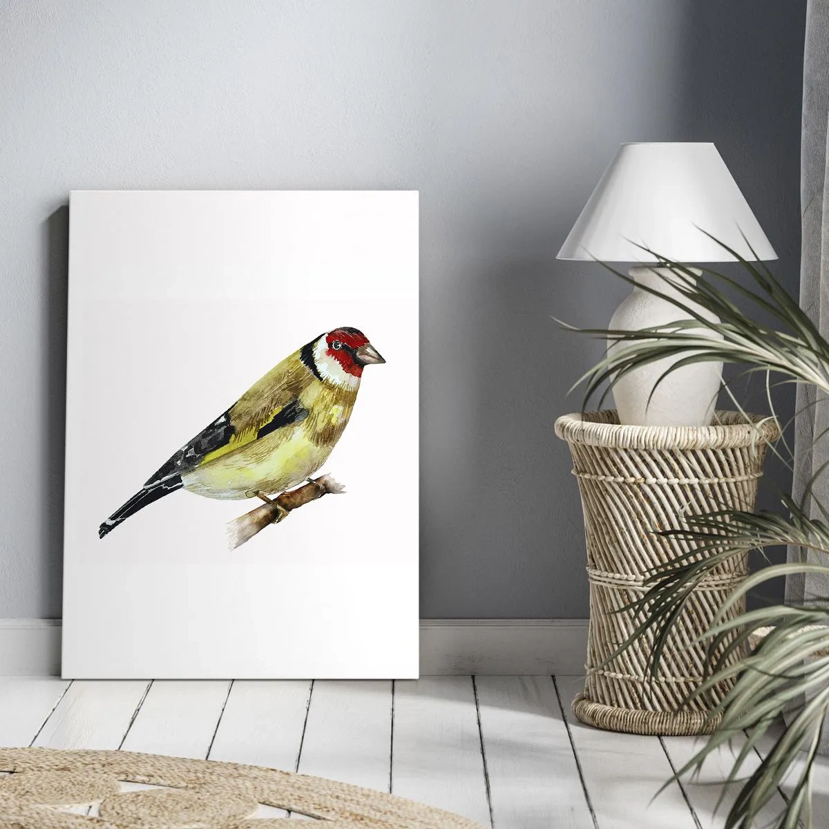 Impression sur toile - Image sur toile - Portrait d'oiseau - 55x100 cm