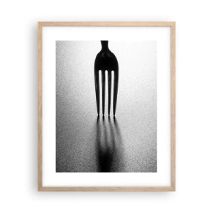 Affiche dans un chêne clair - Poster - Lumière et ombre - 40x50 cm