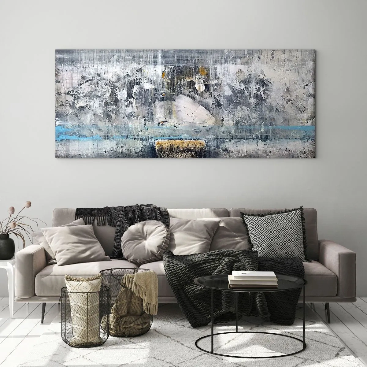 Impression sur verre - Image sur verre - Comme sur la glace, comme après décembre - 100x40 cm