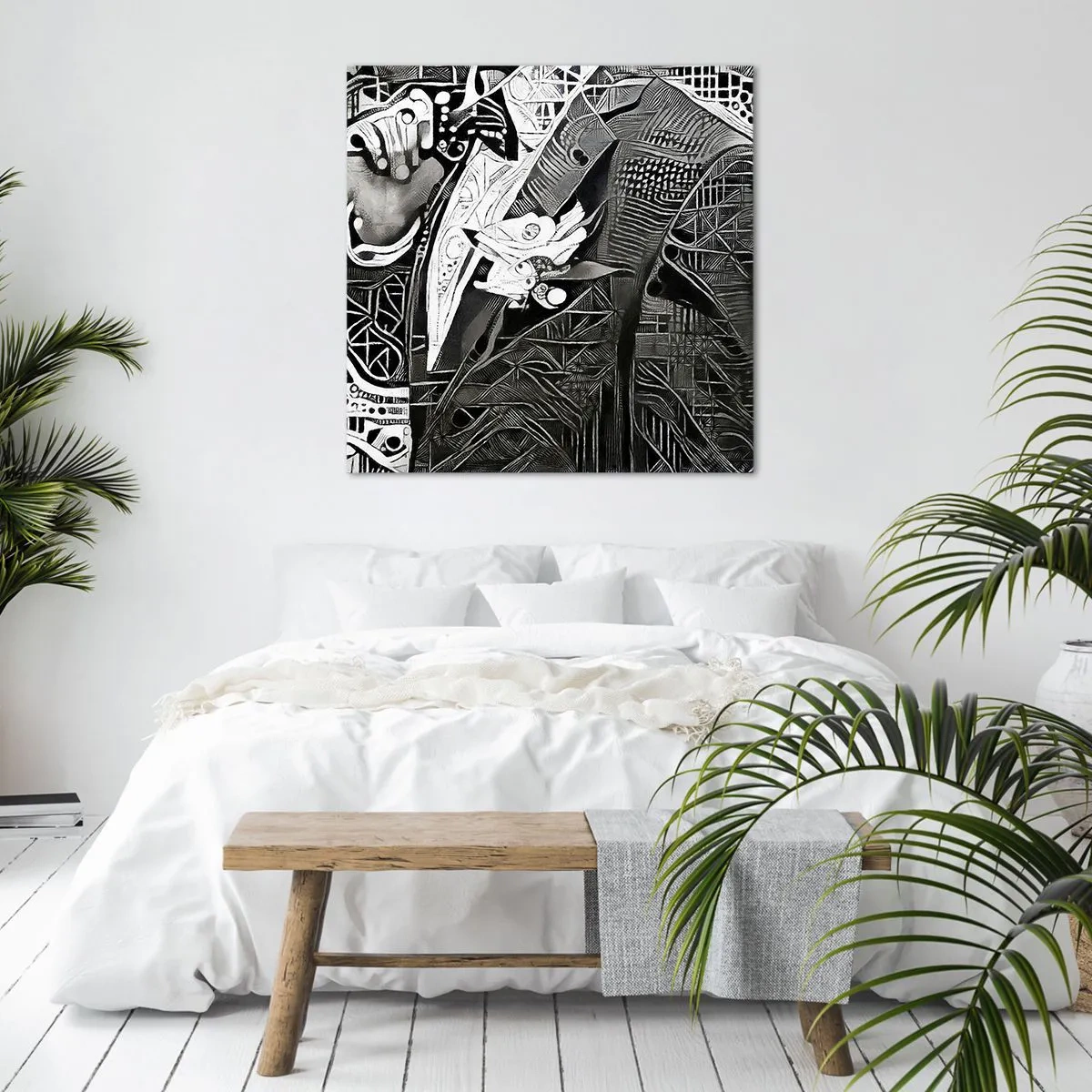 Impression sur toile - Image sur toile - Seulement en apparence un homme froid - 40x40 cm